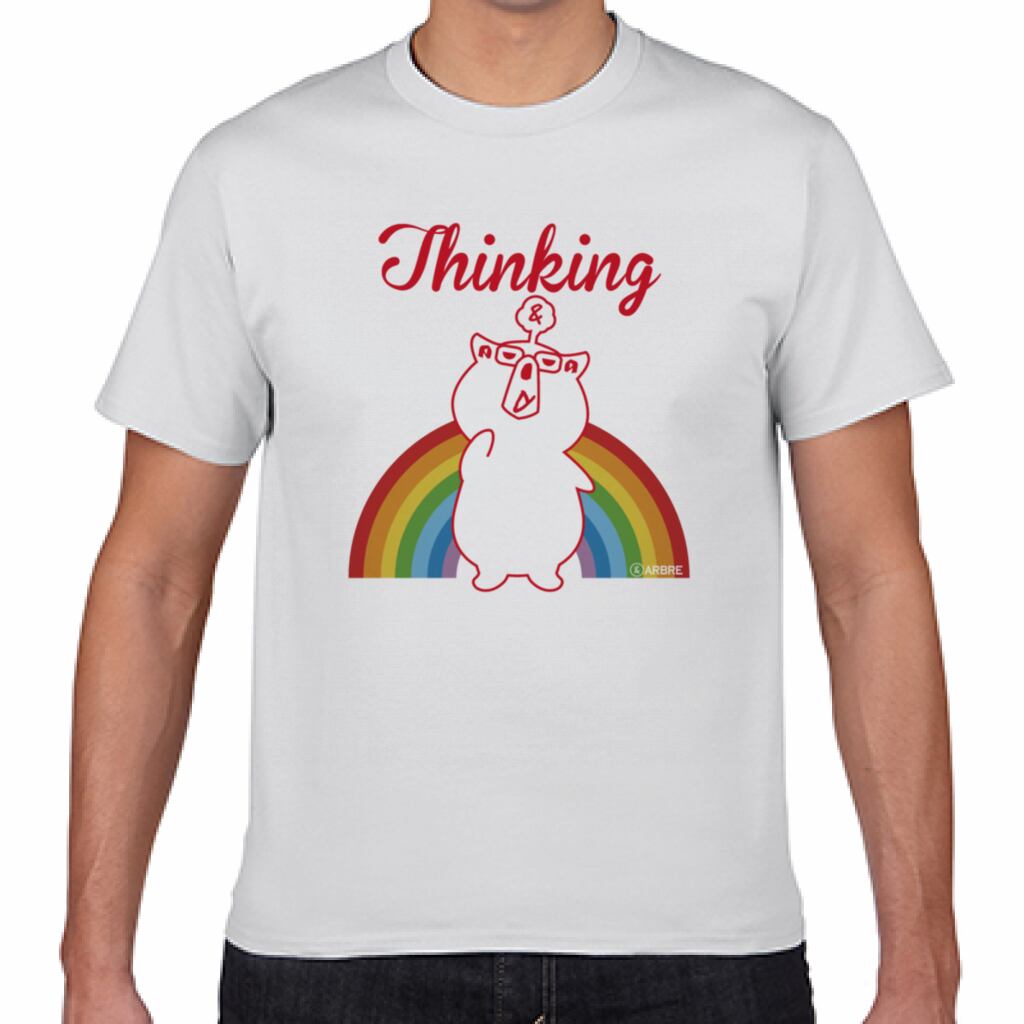 アンドーさんTシャツ：メンズＳ（Thinking）  -送料込-